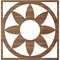 Ekena Millwork Blume Wood Fretwork Pierced Ceiling Medallion, Walnut, 28"OD x 9 3/4"ID x 3/8"T CMWP28X28X0375BLWA - alternate 3